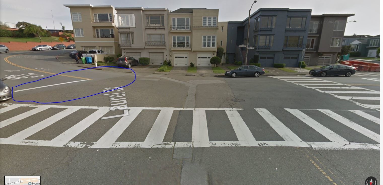 Unmarked Crosswalk SF