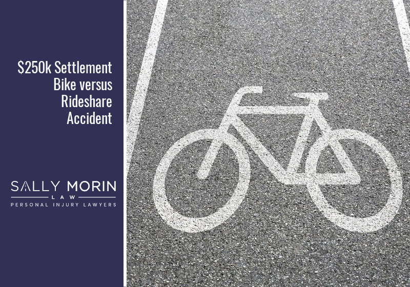 $250k Settlement Bike versus Rideshare Accident
